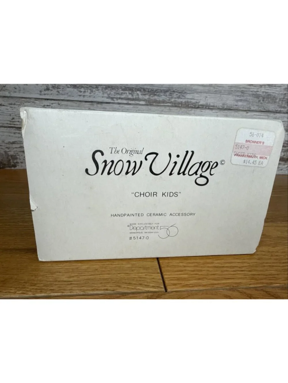 Dept.56 Snow Village Choir Kids 5147-0 Handpainted Ceramic Christmas Accessory
